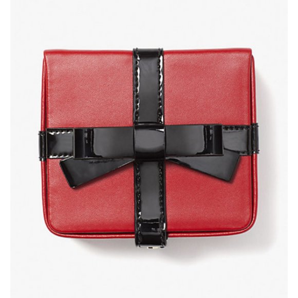 Kate Spade red present gift box Jewelry Case bag - Picture 5 of 8
